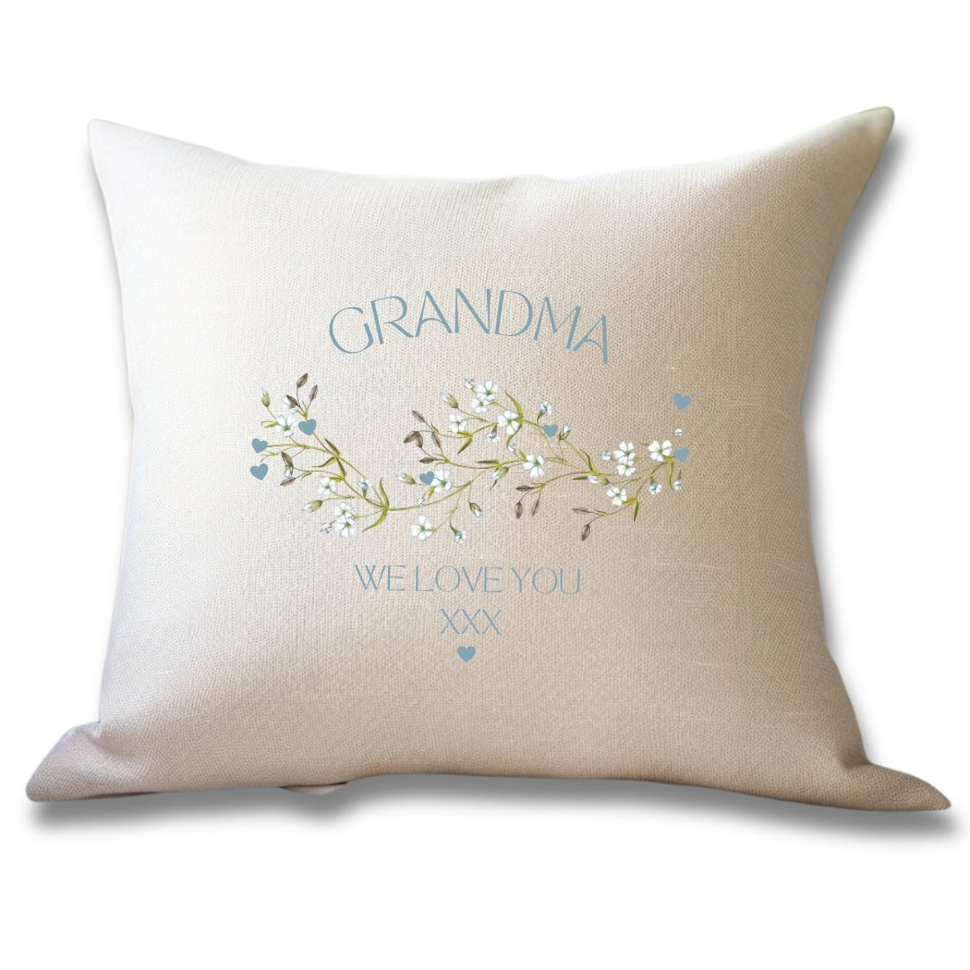Personalised Grandma We Love You Cushion