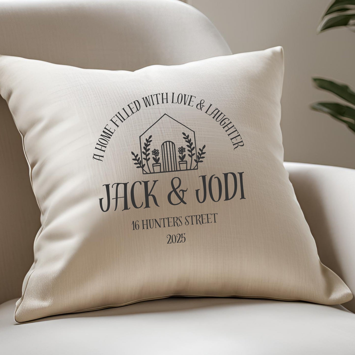 Personalised Little Home Cushion