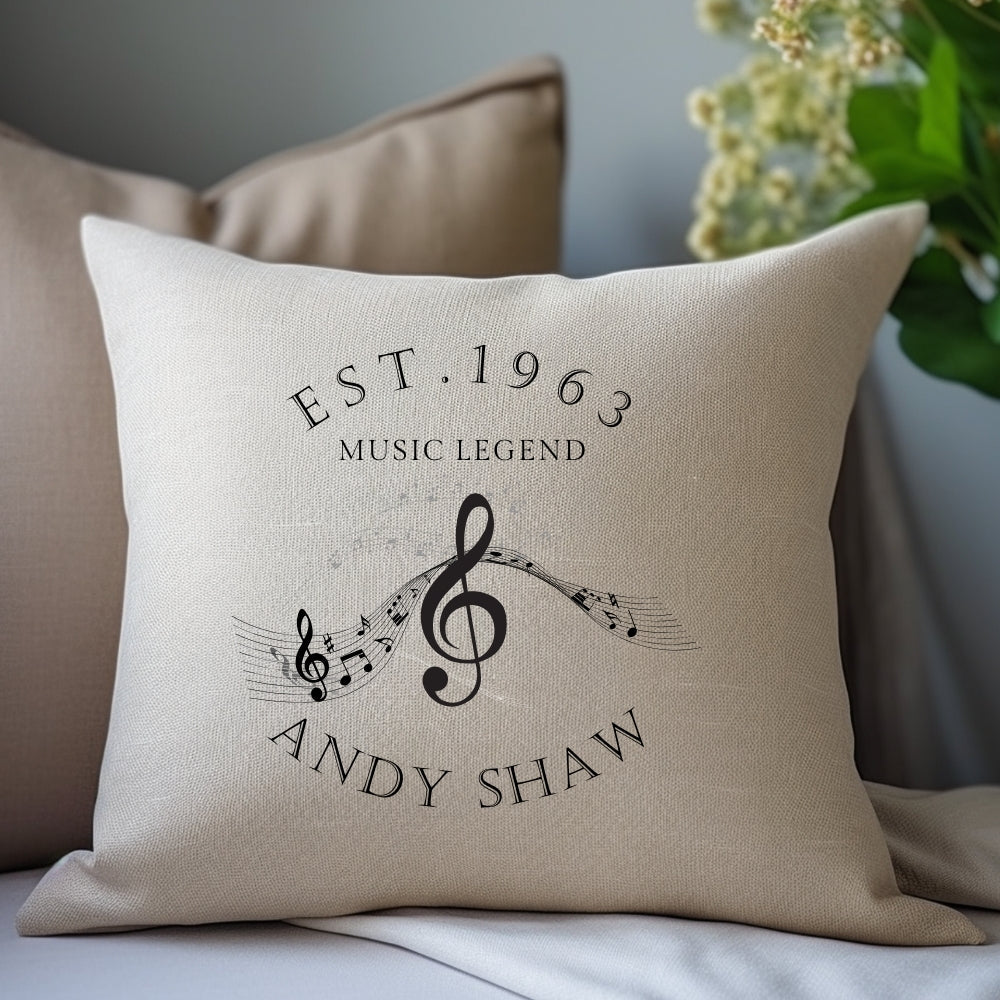 Personalised Music Legend Cushion | Gift For Musicians