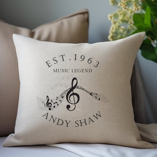 Personalised Music Legend Cushion | Gift For Musicians