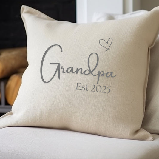 Grandpa Est. 2025 Cushion